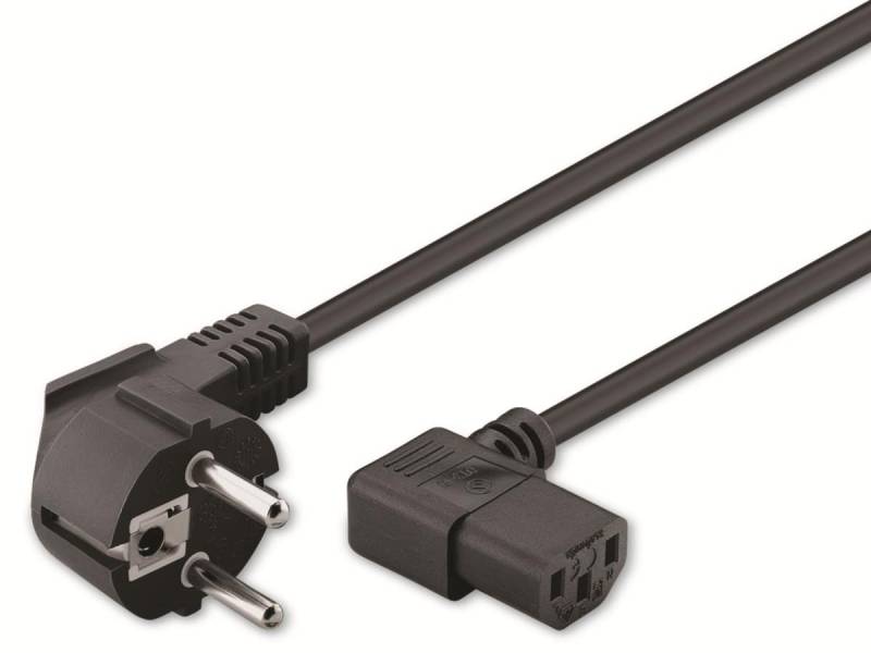 GOOBAY Kaltgerätekabel NK 102 S-500, 5 m, schwarz von Goobay