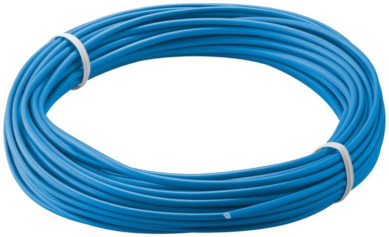 GOOBAY Kupferlitze 55039, 1x 0,14 mm², isoliert, 10 m , blau von Goobay