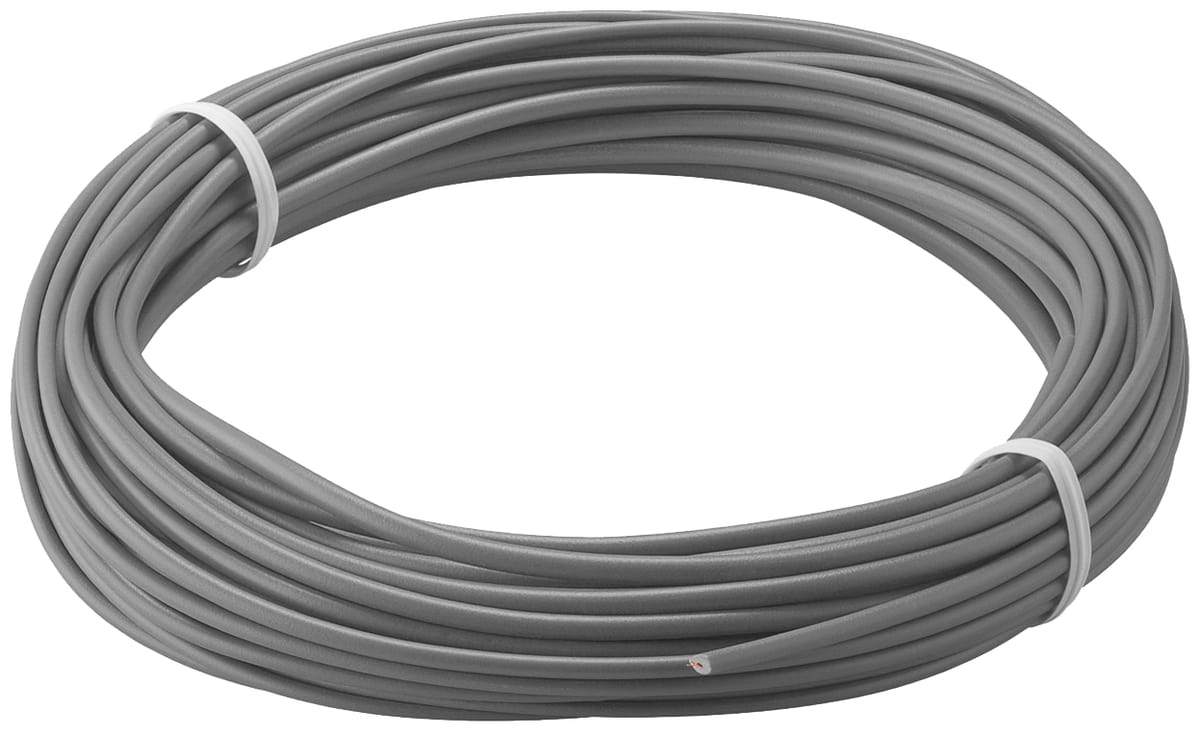 GOOBAY Kupferlitze 55047, 1x 0,14 mm², isoliert, 10 m, grau GOOBAY Kupferlitze 55047, 1x 0,14 mm², isoliert, 10 m, grau von Goobay