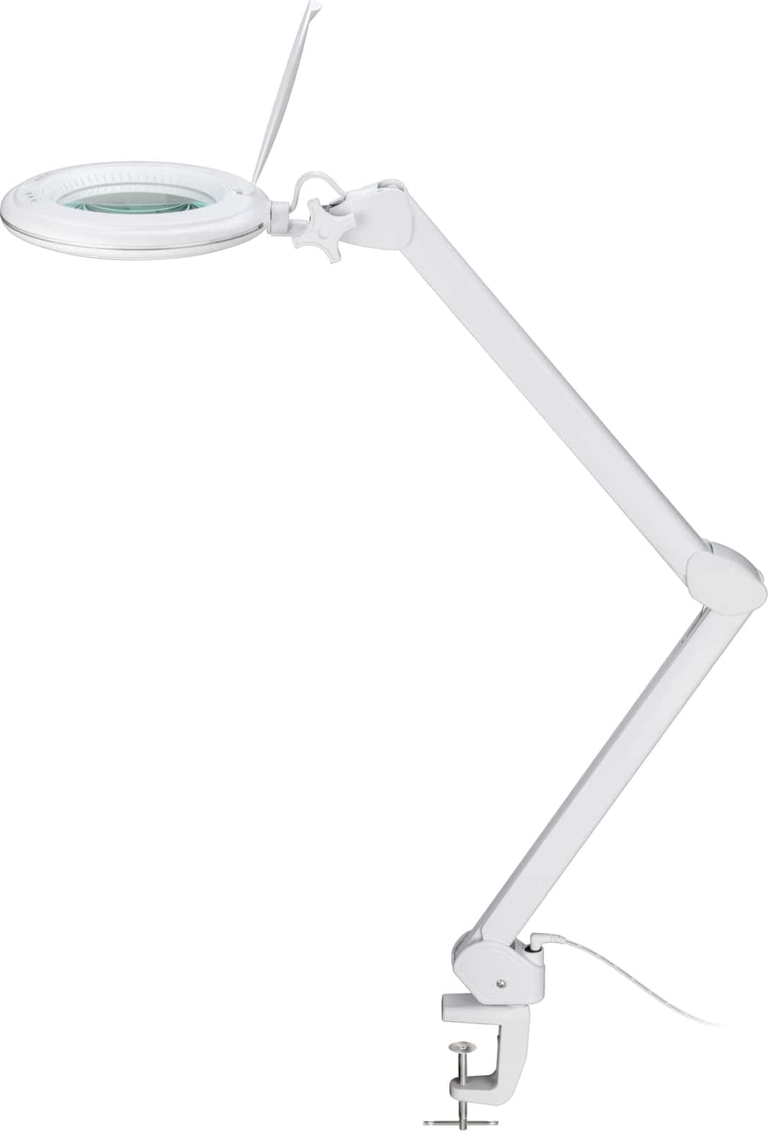 GOOBAY LED-Klemm-Lupenleuchte, 10 W, 800 lm, dimmbar, weiß von Goobay