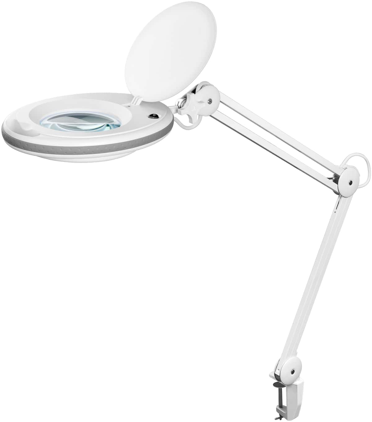 GOOBAY LED-Klemm-Lupenleuchte, 8 W, 650 lm, 1,75x Vergrößerung, weiß von Goobay