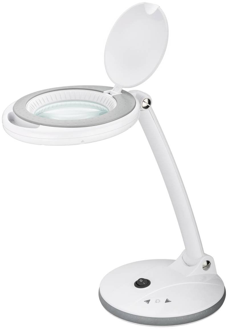 GOOBAY LED-Stand-Lupenleuchte, 6 W, 450 lm, dimmbar, weiß von Goobay
