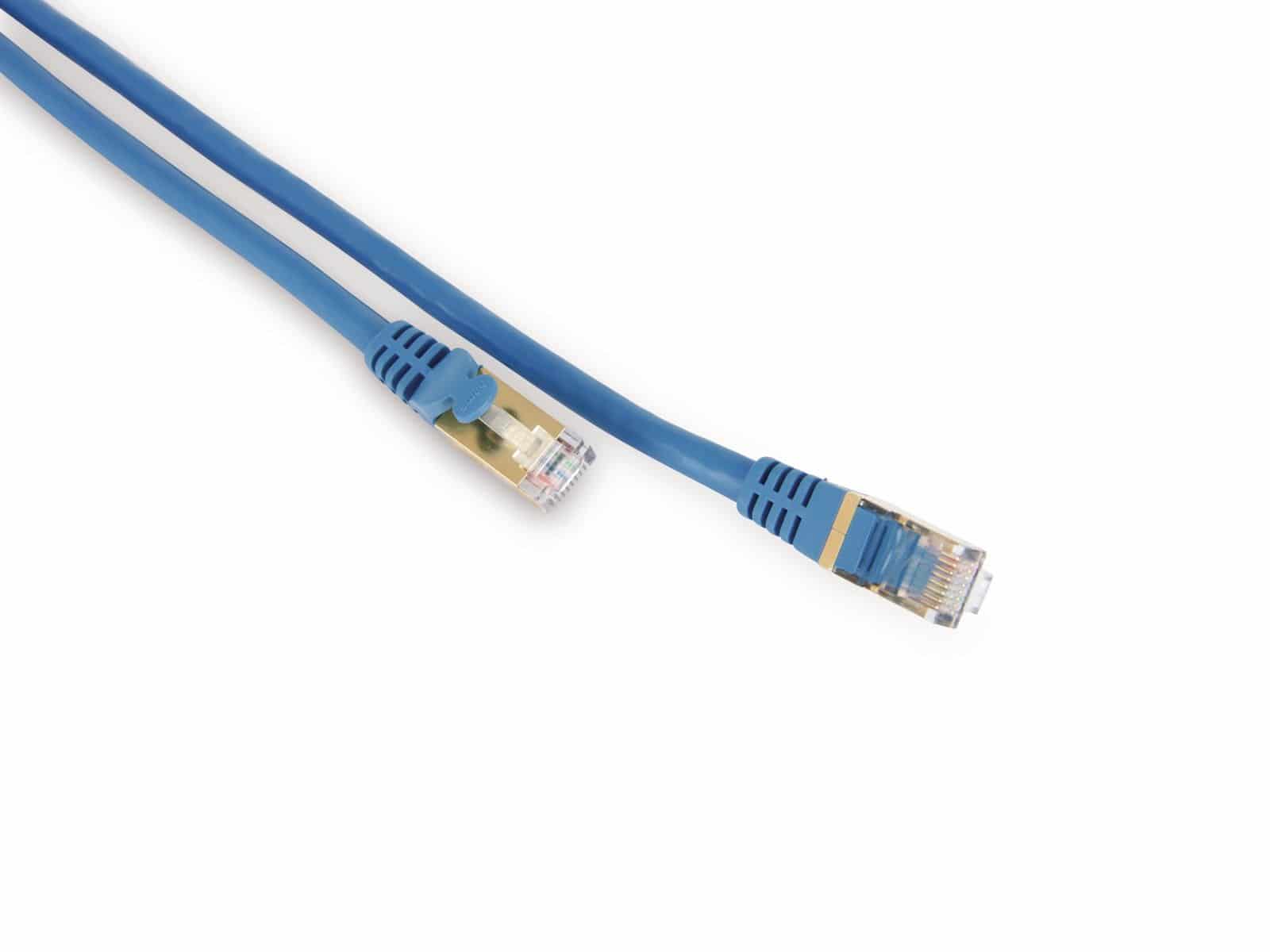GOOBAY Netzwerkpatchkabel CAT.6 RJ45, 1:1, 0,5 m, blau von Goobay
