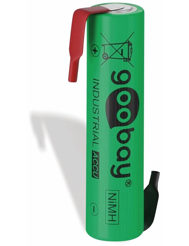 GOOBAY NiMH-Micro-Akku 55653, 800 mAh, mit Lötfahne von Goobay
