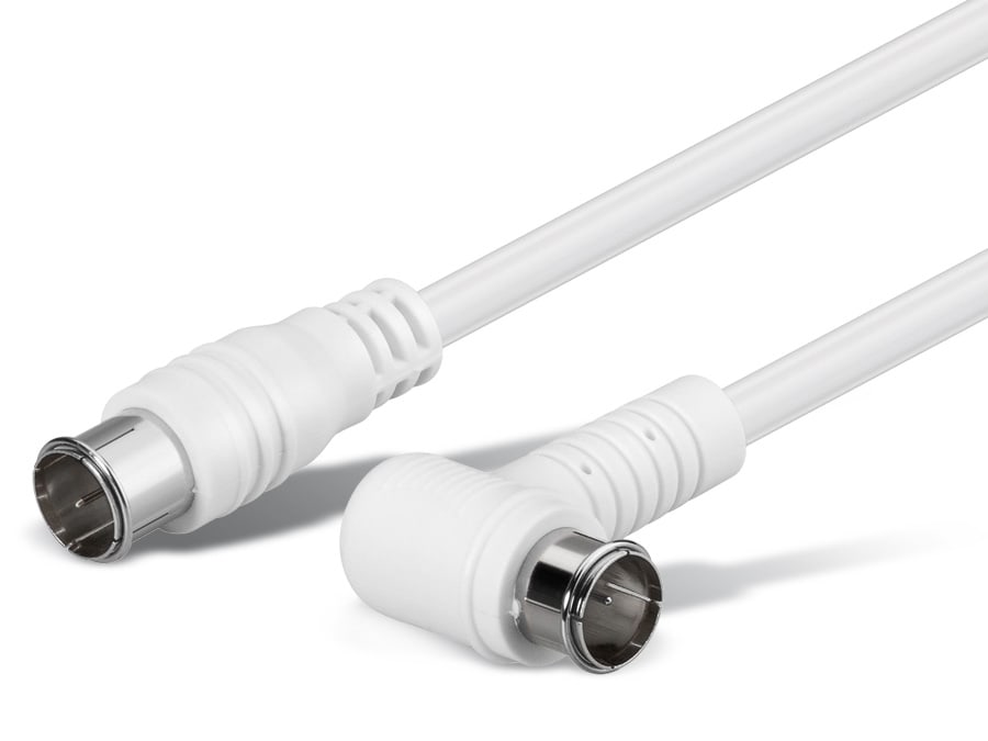 S-IMPULS SAT-Antennenanschlusskabel, 2x F-Quick-Stecker, weiß, 3,5 m,100dB, gewinkelt S-IMPULS SAT-Antennenanschlusskabel, 2x F-Quick-Stecker, weiß, 3,5 m,100dB, gewinkelt von S-IMPULS