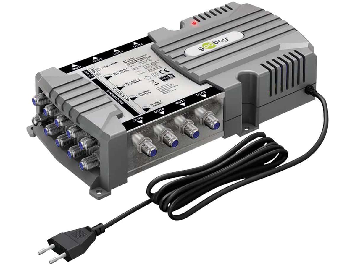 GOOBAY SAT-Multischalter 64880, 9/8 GOOBAY SAT-Multischalter 64880, 9/8 von Goobay