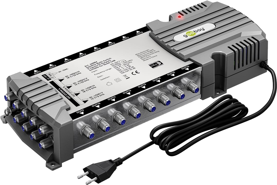 GOOBAY SAT-Multischalter 64884, 9/16 von Goobay