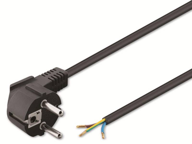 GOOBAY Schutzkontaktkabel NK 103 S-500, 5 m, schwarz von Goobay