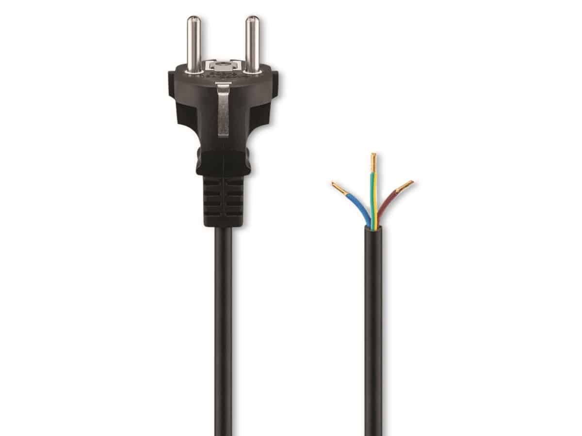 GOOBAY Schutzkontaktkabel NK 116 S-200, 2 m, schwarz GOOBAY Schutzkontaktkabel NK 116 S-200, 2 m, schwarz von Goobay
