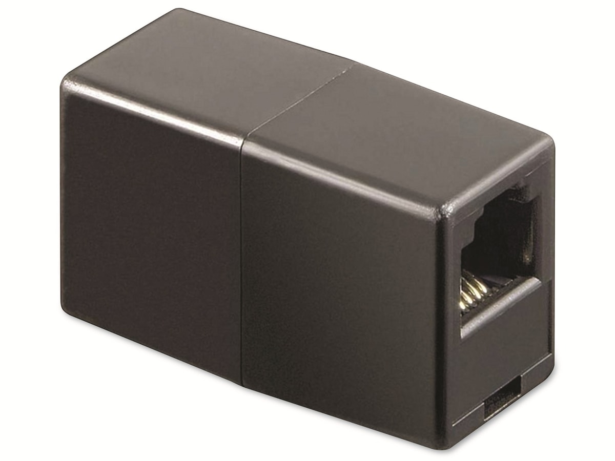 GOOBAY Telefon-Adapterstecker, 2xRJ11 Buchse, schwarz GOOBAY Telefon-Adapterstecker, 2xRJ11 Buchse, schwarz von Goobay
