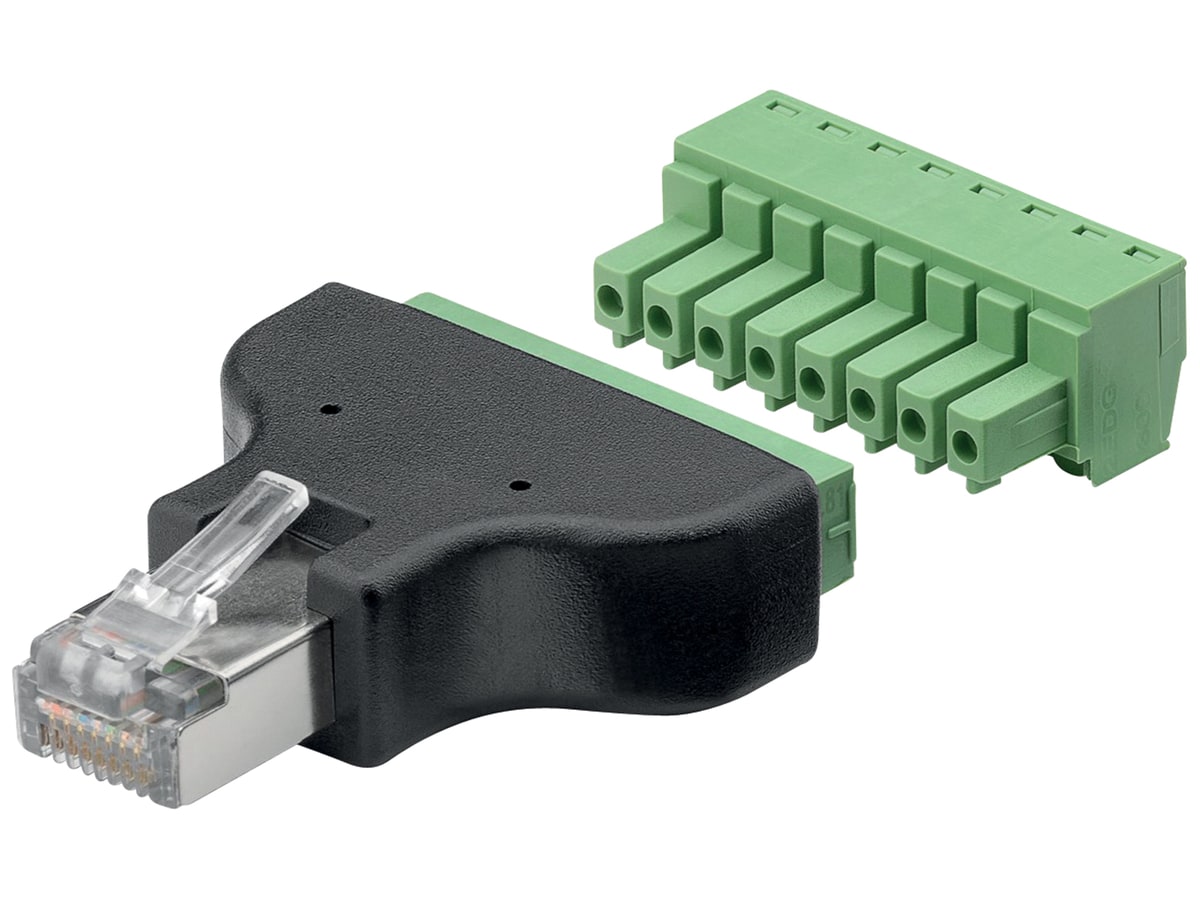 GOOBAY Terminal Block 76736, 8-pin auf RJ45-Stecker (8P8C) von Goobay