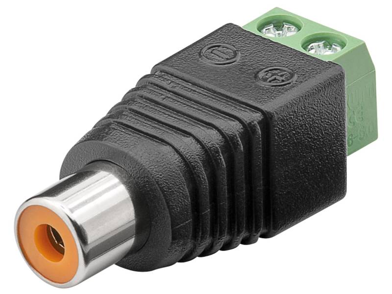 GOOBAY Terminal Block 76741, 2-pin auf Cinch-Buchse von Goobay