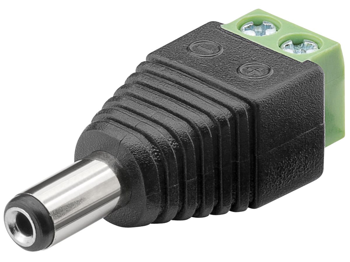 GOOBAY Terminal Block 76747, 2-pin auf DC-Stecker (5.50x2.10 mm) von Goobay