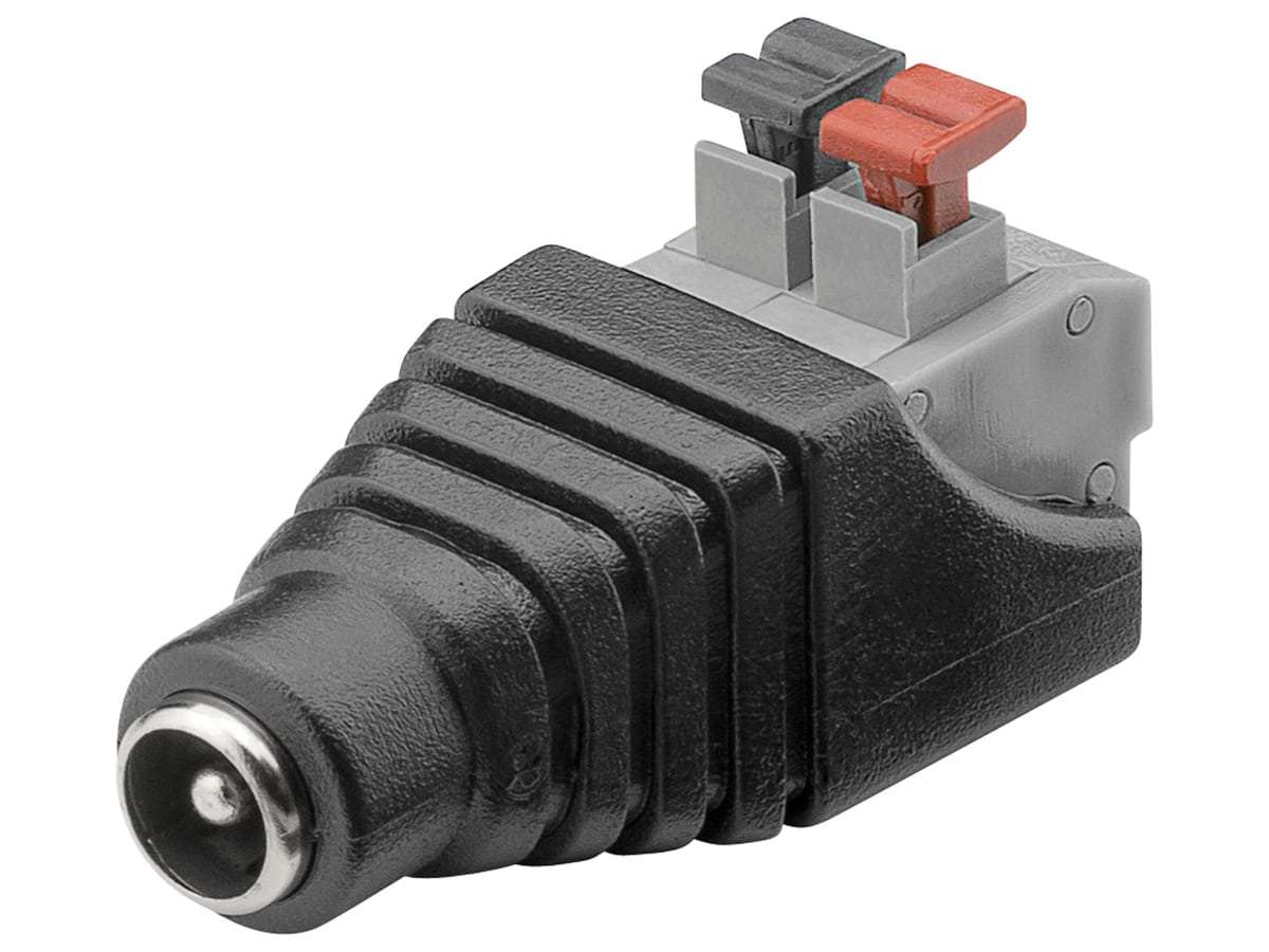 GOOBAY Terminal Block 76749, 2-pin auf DC-Buchse (5.50x2.10 mm) von Goobay