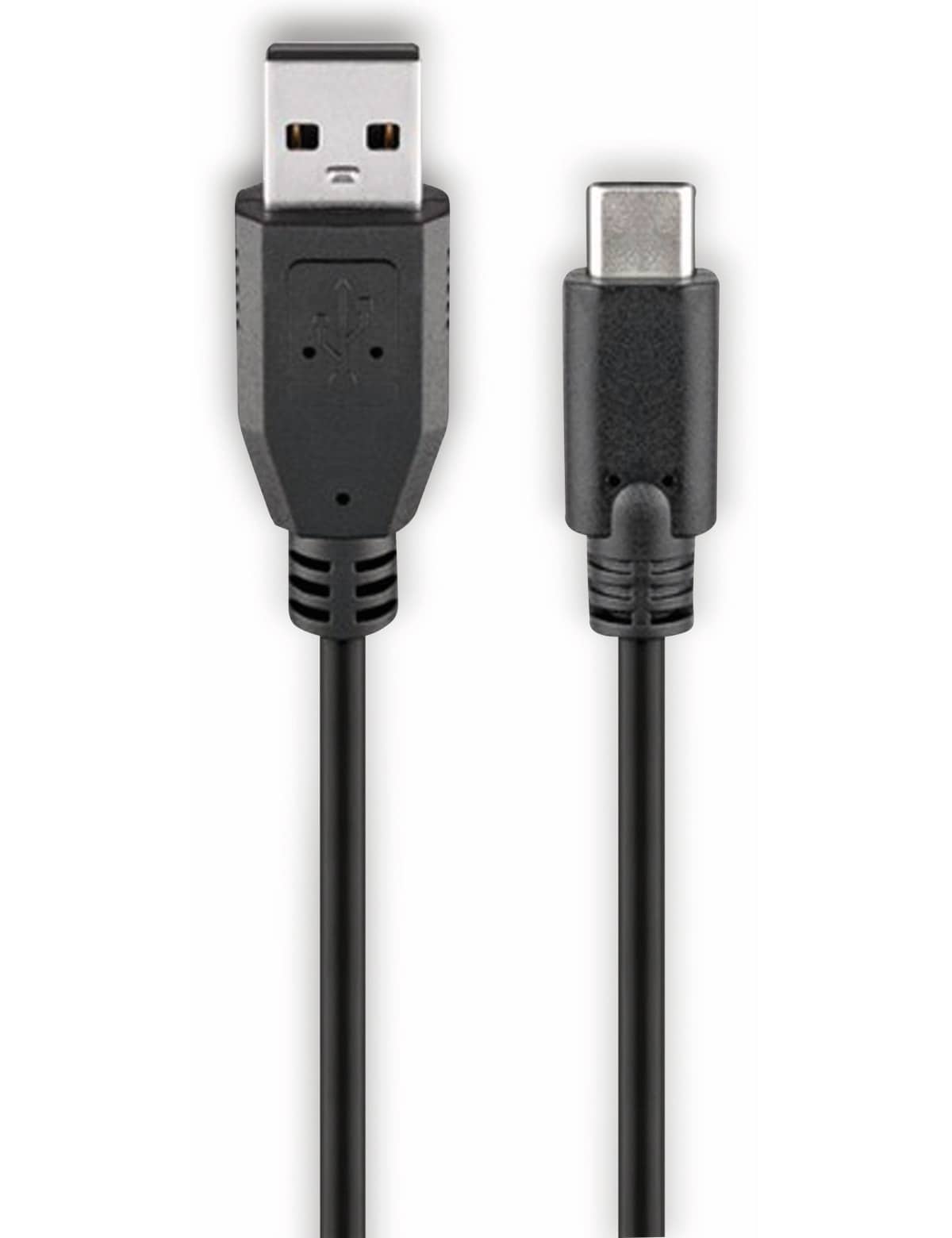 GOOBAY USB 2.0 Hi-Speed Anschlusskabel, C/A 55466, 1 m, schwarz von Goobay