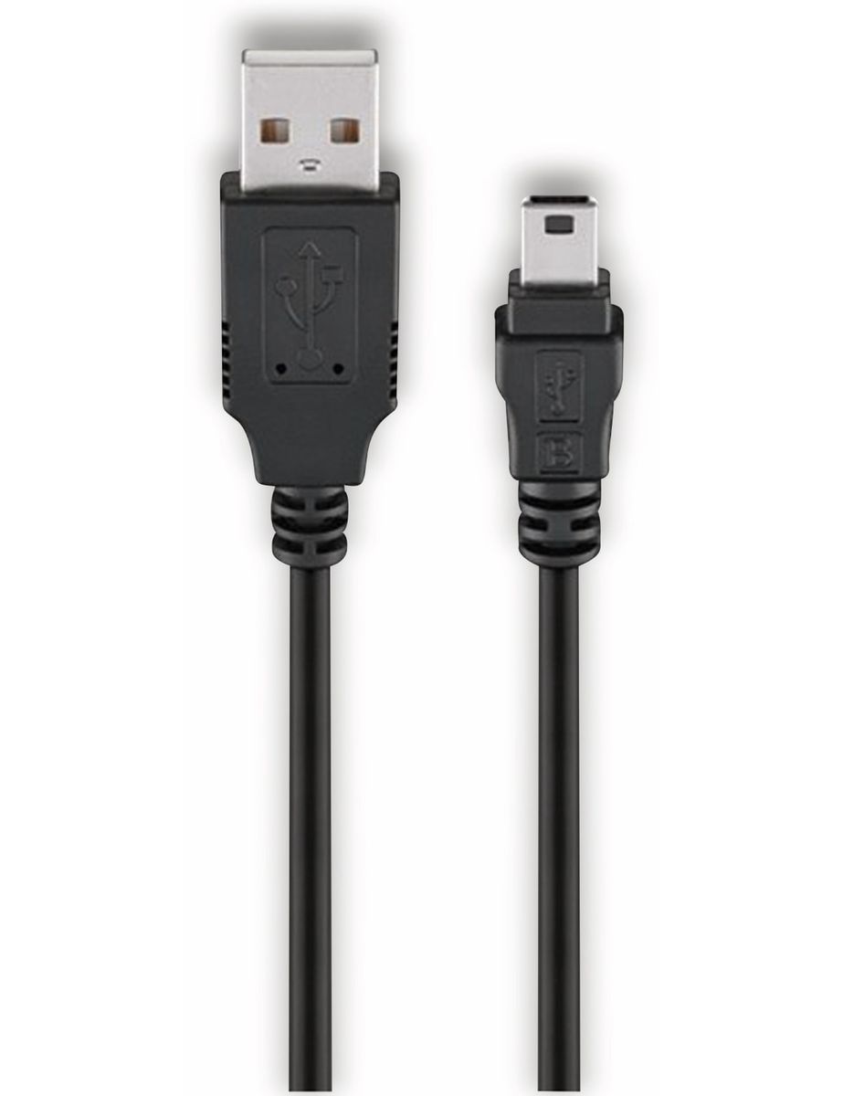 GOOBAY USB 2.0 Hi-Speed Anschlusskabel A/B, 50768, 3 m, schwarz von Goobay