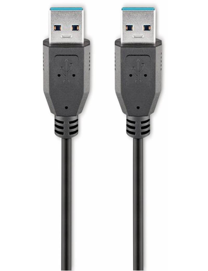 GOOBAY USB 3.0 Super-Speed Anschlusskabel, A/A, 95717, 1 m, schwarz von Goobay