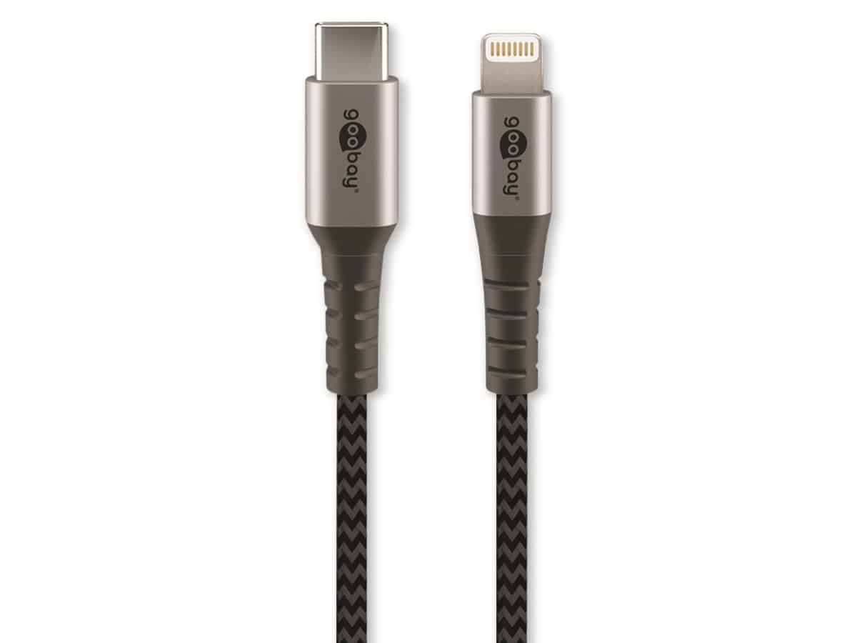 GOOBAY USB-Adapterkabel, USB-C/Lightning, Stecker/Stecker, 2,0m von Goobay