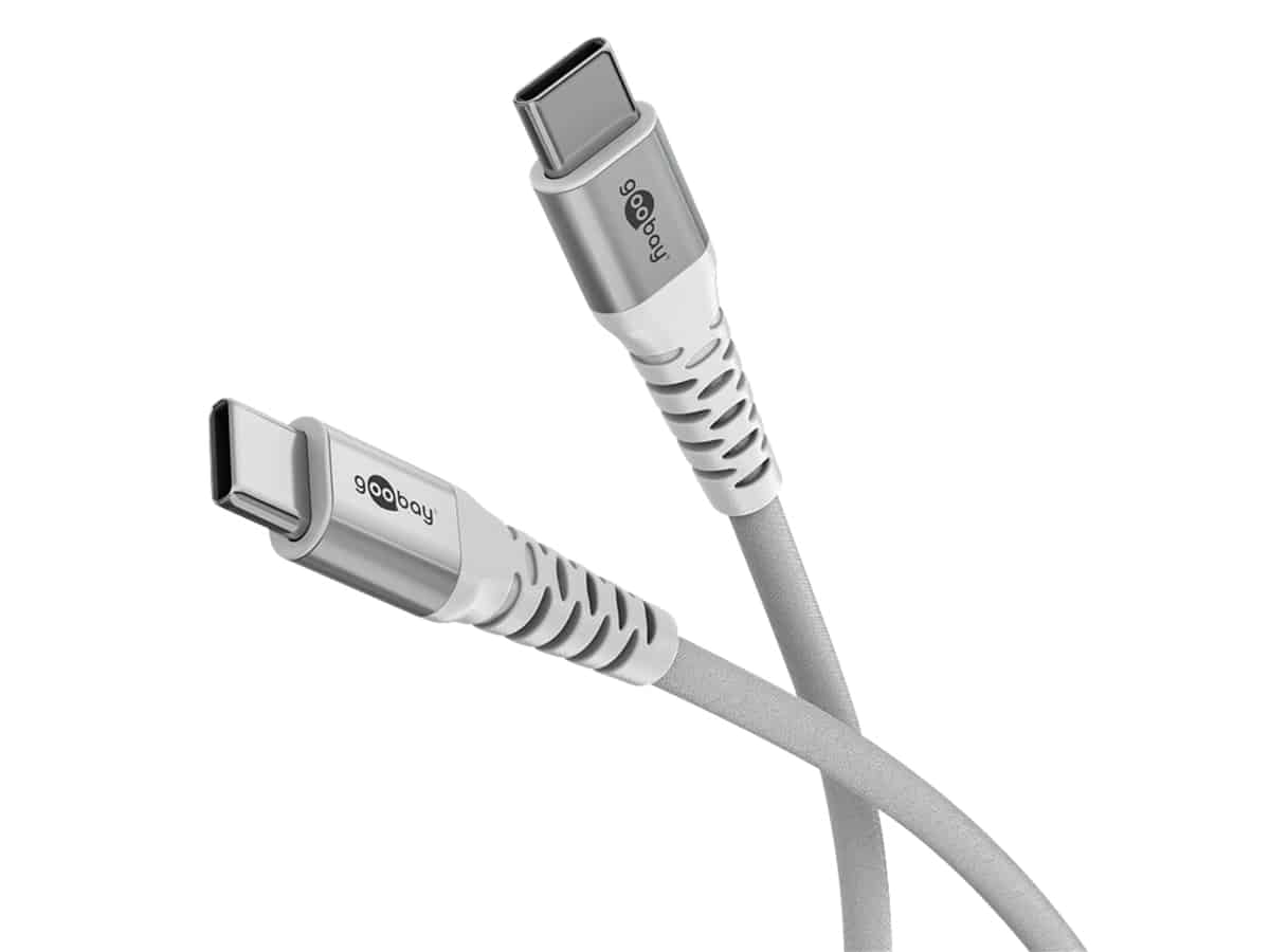 GOOBAY USB-C Textilkabel supersoft 1,0m weiß GOOBAY USB-C Textilkabel supersoft 1,0m weiß von Goobay