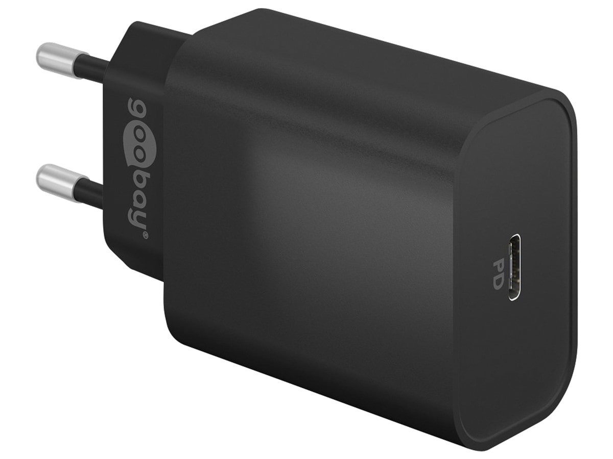 GOOBAY USB-Lader 61742, 5-20 V, 3 A, 45 W, USB-C PD, schwarz von Goobay