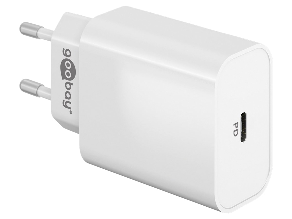 GOOBAY USB-Lader 61754, 5-20 V, 3 A, 45 W, USB-C PD, weiß von Goobay