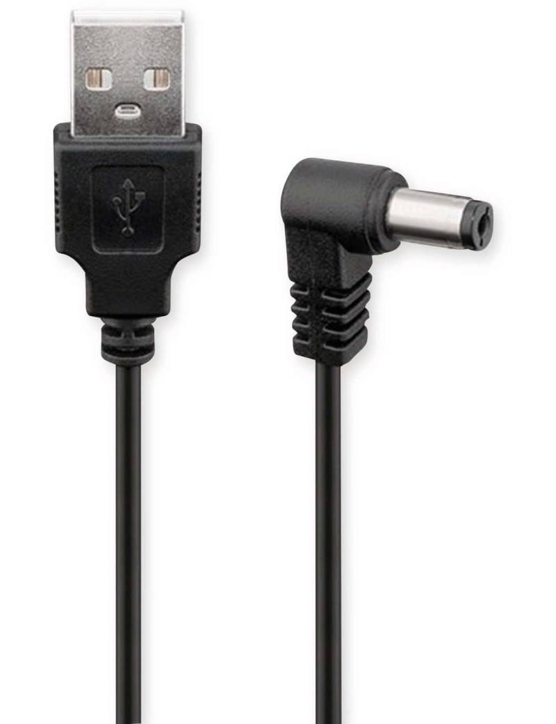 GOOBAY USB-Stromversorgungskabel 55156, zu DC-Geräten, 5,5x2,5 mm, 1,5 m von Goobay