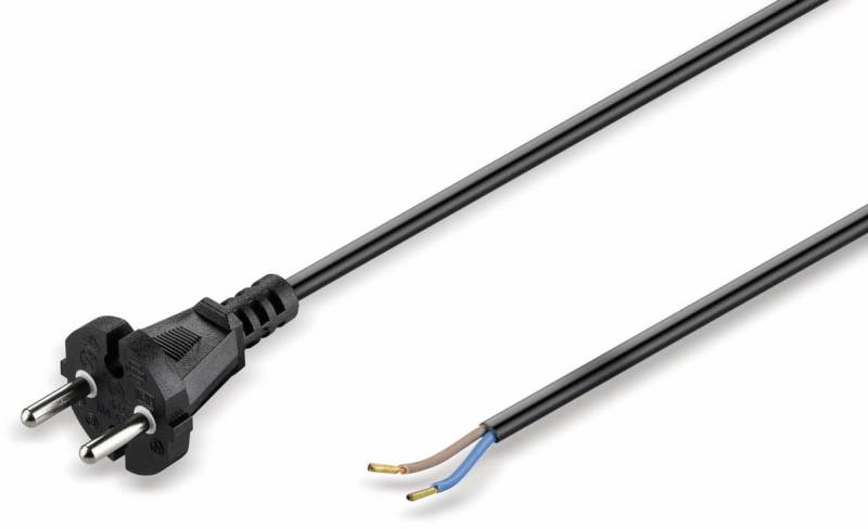 GOOBAY Universal Staubsauger Anschlusskabel, 10 m, schwarz von Goobay