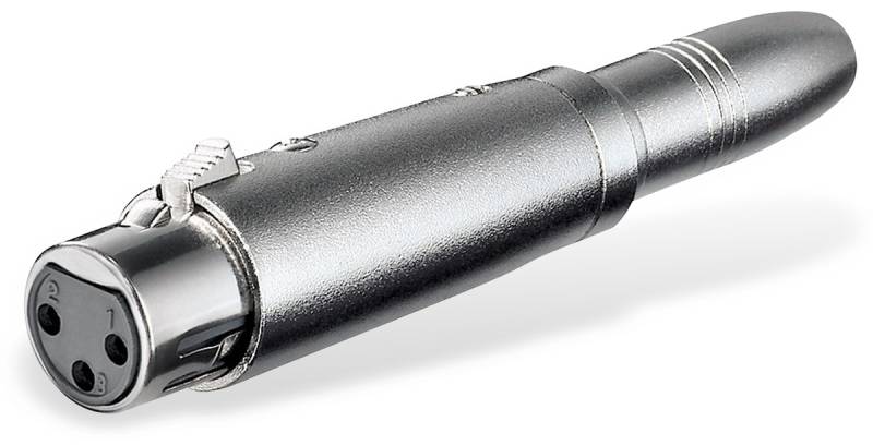 GOOBAY XLR-Adapter, XLR-Kupplung/Klinkenkupplung 6,3 mm mono von Goobay