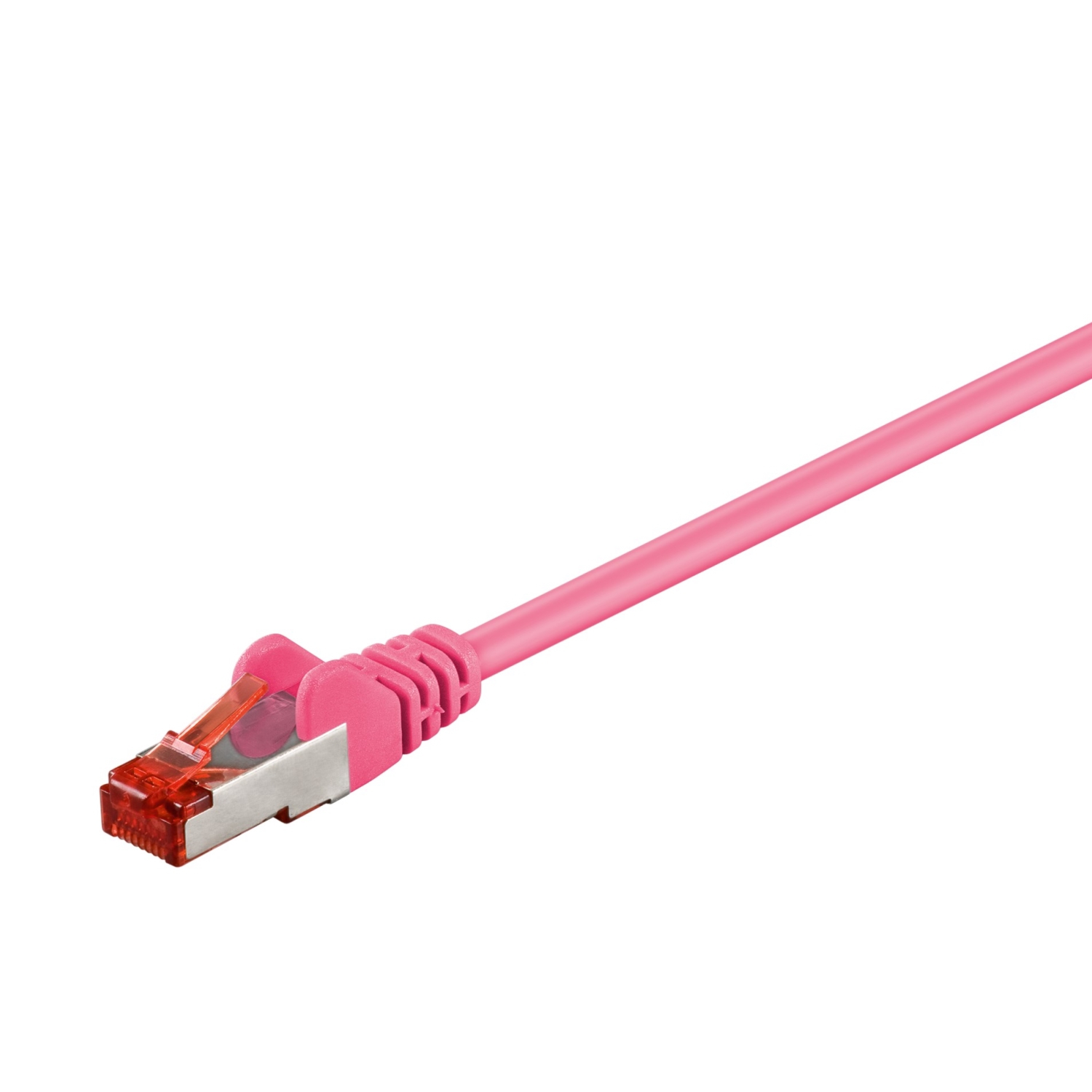 Goobay 1,5m CAT 6 Patchkabel, S/FTP (PiMF), Magenta von Goobay