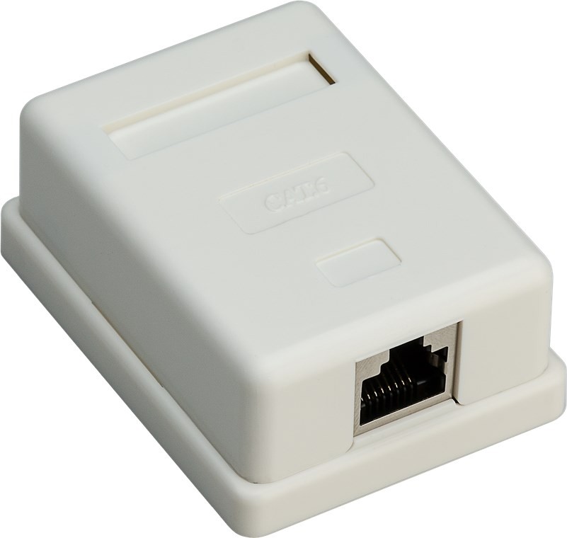 Goobay 1-port RJ45 Anschlussdose, CAT 6, STP - geschirmt Goobay 1-port RJ45 Anschlussdose, CAT 6, STP - geschirmt von Goobay