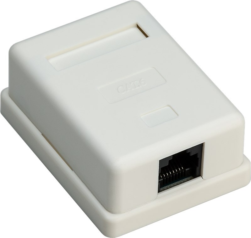 Goobay 1-port RJ45 Anschlussdose, CAT 6, UTP - ungeschirmt Goobay 1-port RJ45 Anschlussdose, CAT 6, UTP - ungeschirmt von Goobay