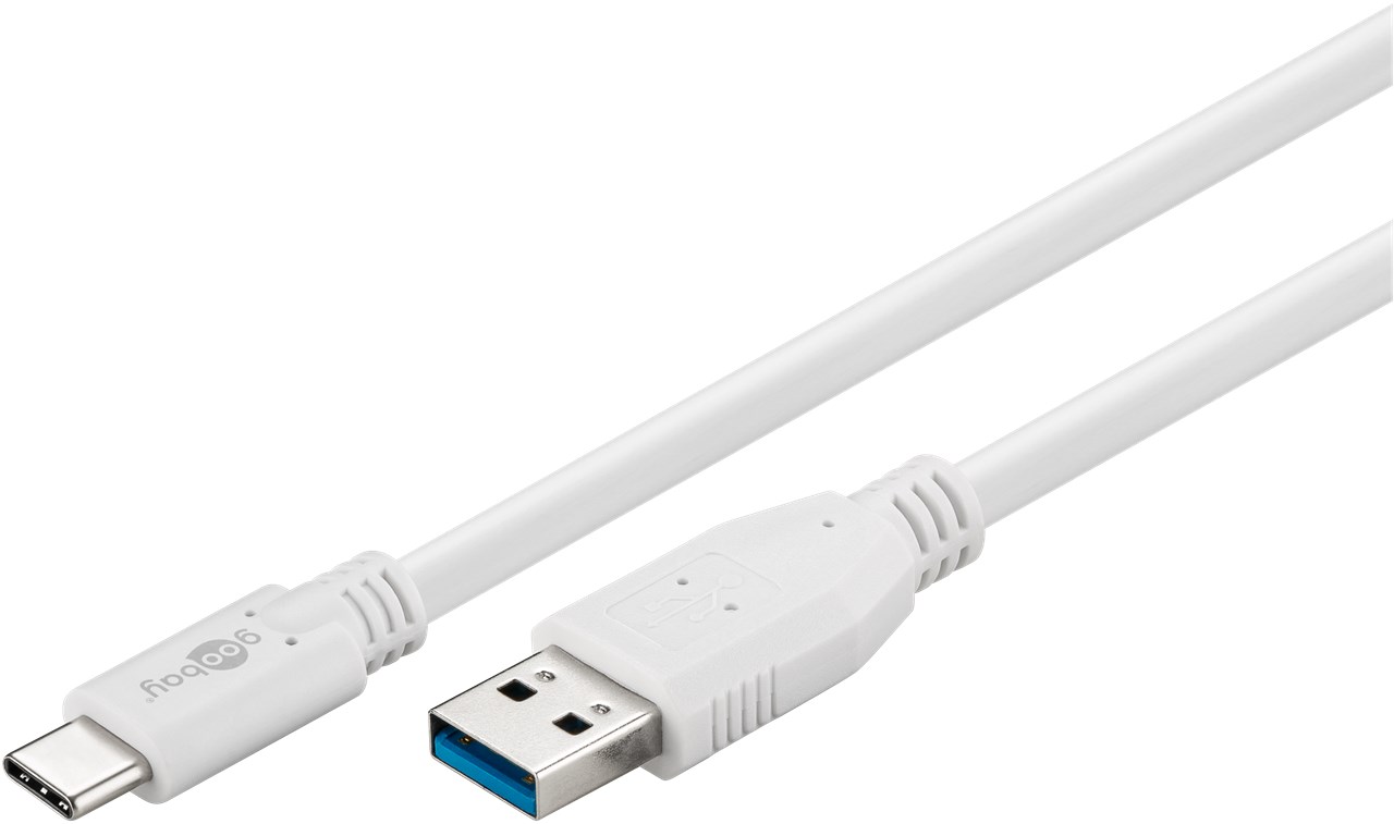 Goobay 1m USB-C Lade- und Synchronisationskabel, weiß Goobay 1m USB-C Lade- und Synchronisationskabel, weiß von Goobay