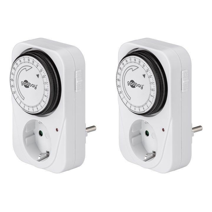 Goobay 2er-Set: Analoge Zeitschaltuhr - 2 Stk. im Karton Goobay 2er-Set: Analoge Zeitschaltuhr - 2 Stk. im Karton von Goobay