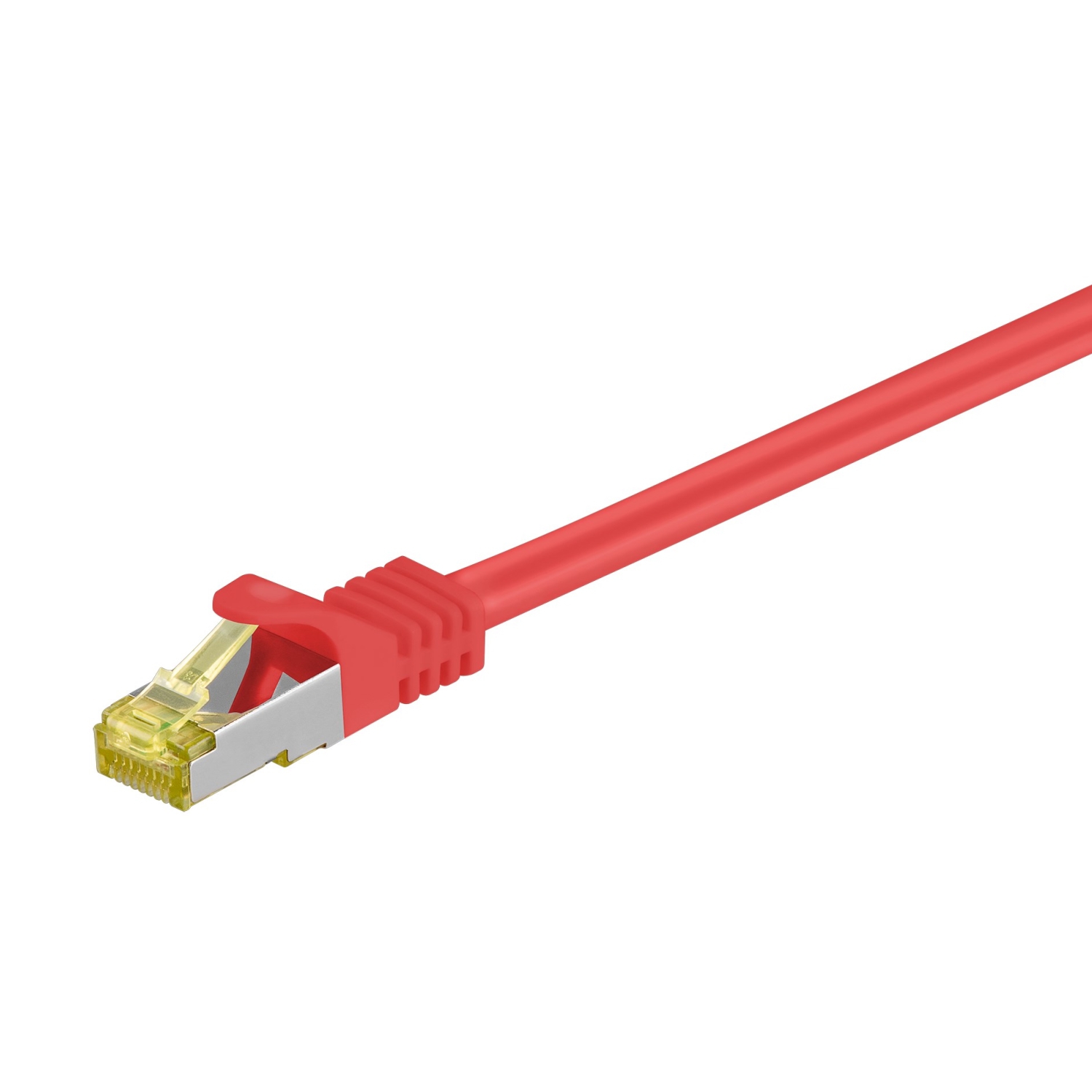 Goobay 3m RJ45 Patchkabel CAT 6A S/FTP (PiMF), 500 MHz, mit CAT 7 Rohkabel, rot LSZH halogenfrei, Kupfer von Goobay