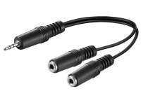 AV-Adapter Goobay Audio-Adapterkabel Typ Y 3,5 mm, 1 x Stecker 2 x Mono-Buchse - Kabellänge 0,2 m AV-Adapter Goobay Audio-Adapterkabel Typ Y 3,5 mm, 1 x Stecker 2 x Mono-Buchse - Kabellänge 0,2 m von Goobay