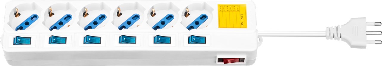 Goobay 6-fach italienische Steckdosenleiste mit eigenen beleuchteten Schaltern für jede Buchse - zum Anschluss von bis zu 6 elektischen Geräten Goobay 6-fach italienische Steckdosenleiste mit eigenen beleuchteten Schaltern für jede Buchse - zum Anschluss von bis zu 6 elektischen Geräten von Goobay