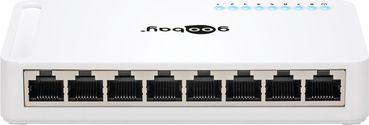 Goobay 8 Port Gigabit Ethernet Netzwerk-Switch von Goobay