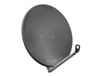 80 cm Aluminium Satellite Dish<br>for single/multiple participants with particularly stable feed arm that defies every storm von WENTRONIC GMBH