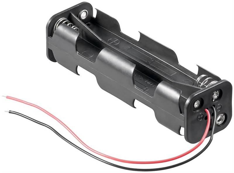 Goobay 8x AA (Mignon) Batteriehalter - lose Kabelenden von Goobay