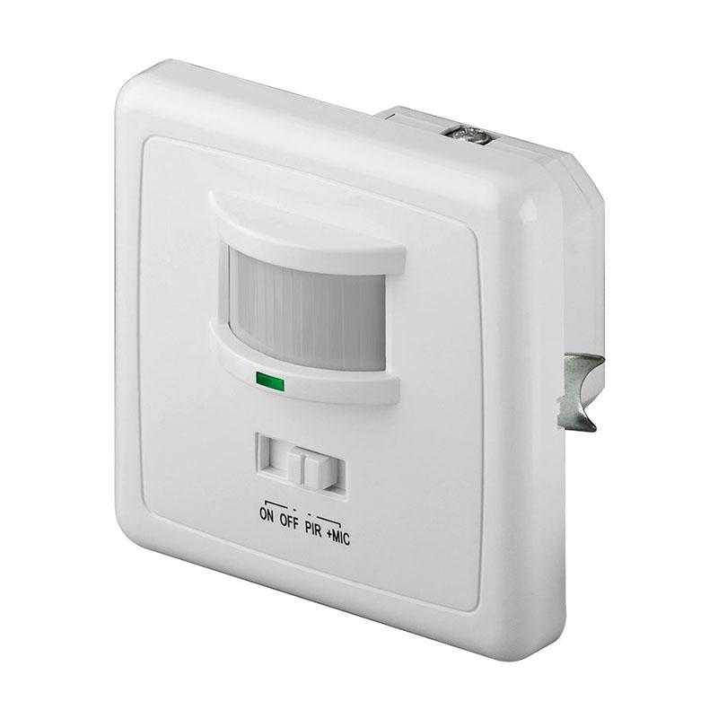 Goobay 95171 Infrarot/Akustik Bewegungsmelder 160° Unterputz 9m für Innen IP20 Weiss von Goobay