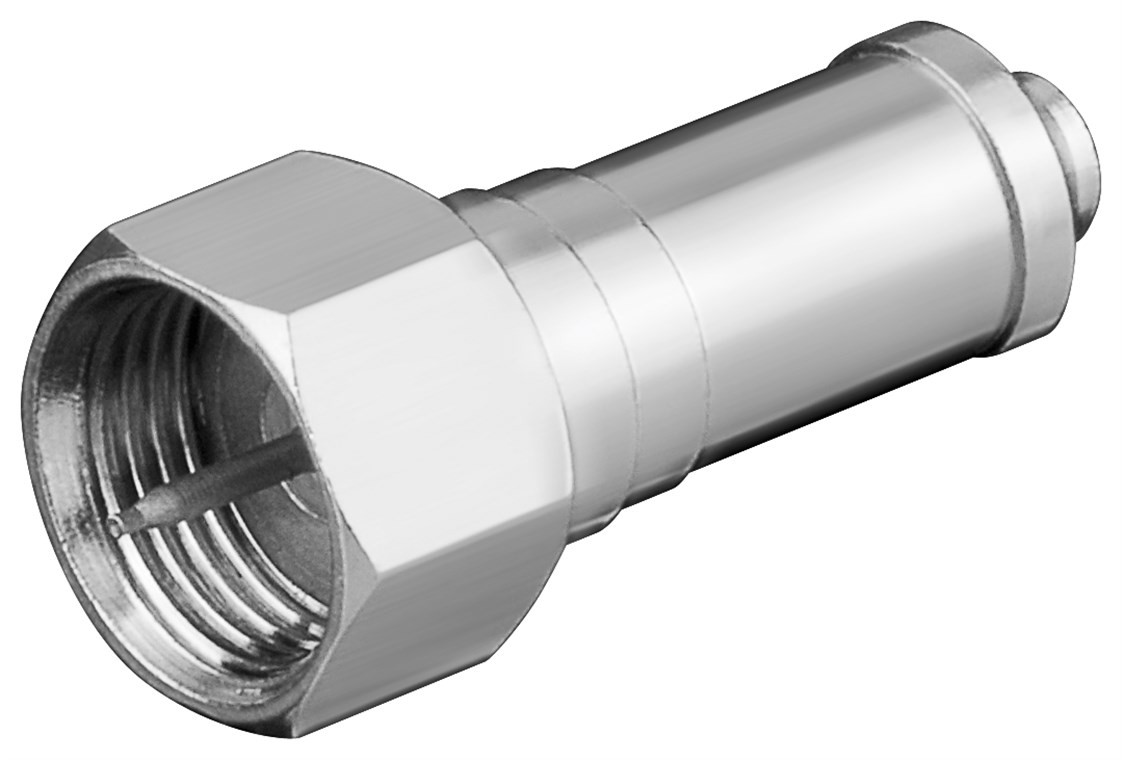 Goobay Abschlusswiderstand F, 75 Ohm mit DC-Block - Abschlusswiderstand mit F-Anschluss aus Zink Goobay Abschlusswiderstand F, 75 Ohm mit DC-Block - Abschlusswiderstand mit F-Anschluss aus Zink von Goobay