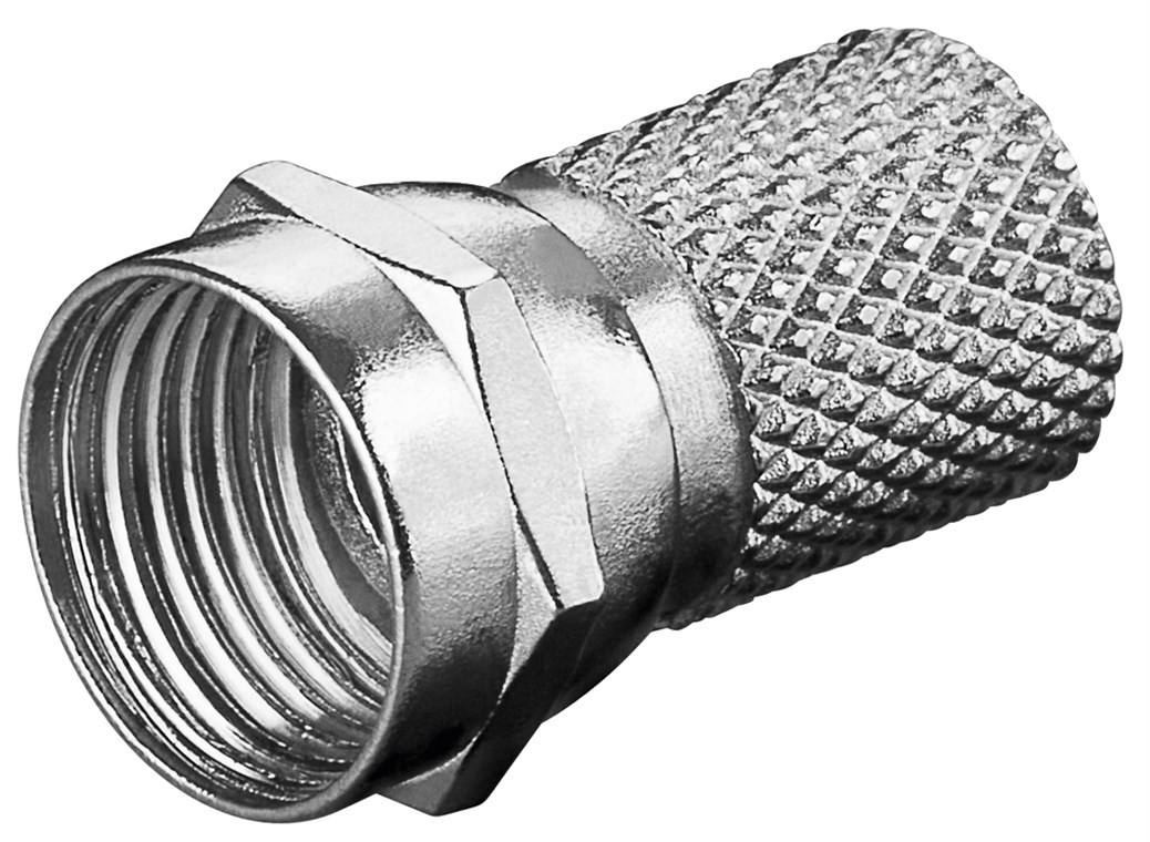 Goobay Aufdreh-F-Stecker 7,0 mm - Aufdreh-Adapter aus Zink mit Nickelkontakten Goobay Aufdreh-F-Stecker 7,0 mm - Aufdreh-Adapter aus Zink mit Nickelkontakten von Goobay