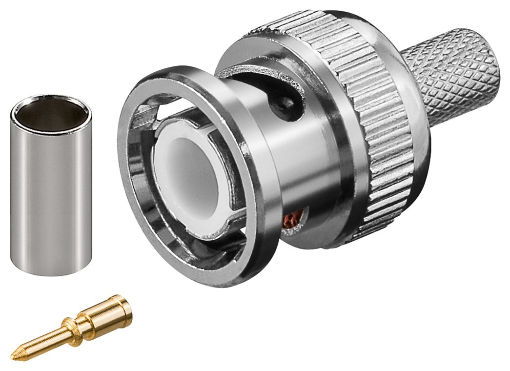 Goobay BNC-Crimpstecker - für RG59/U-Kabel, mit vergoldetem Pin, 1 Stück Goobay BNC-Crimpstecker - für RG59/U-Kabel, mit vergoldetem Pin, 1 Stück von Goobay