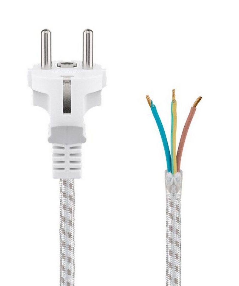 Goobay Bügeleisenkabel Ersatzkabel Kabel 3m für Bügeleisen Universal Stromkabel von Goobay
