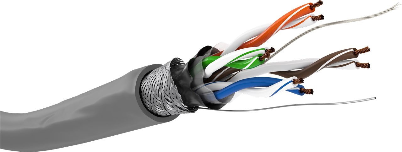 Goobay CAT 5e Netzwerkkabel, SF/UTP, Grau - Kupferleiter (CU), AWG 26/7 (stranded), PVC-Kabelmantel von Goobay