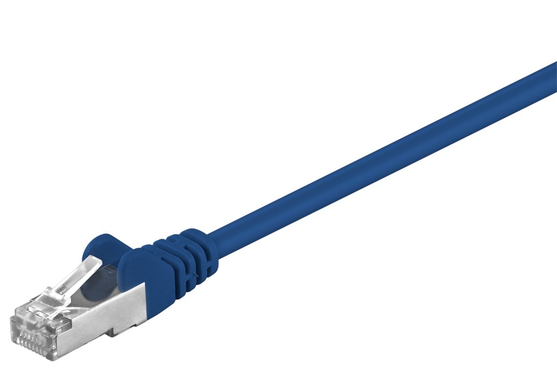 Goobay CAT 5e Patchkabel, F/UTP, Blau von Goobay
