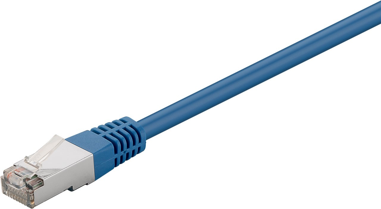 Goobay CAT 5e Patchkabel, F/UTP, Blau Goobay CAT 5e Patchkabel, F/UTP, Blau von Goobay