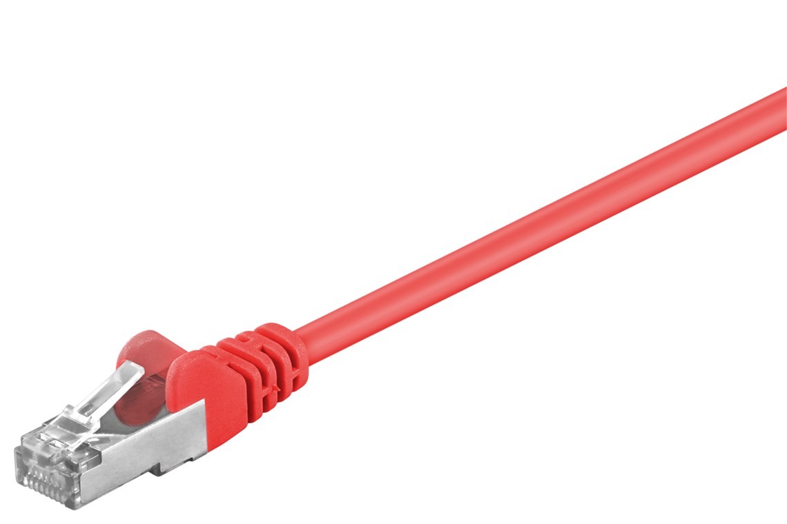 Goobay CAT 5e Patchkabel, F/UTP, Rot Goobay CAT 5e Patchkabel, F/UTP, Rot von Goobay