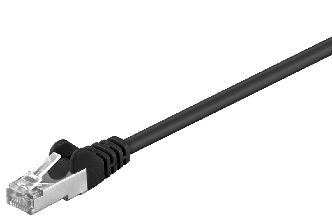Goobay CAT 5e Patchkabel, F/UTP, Schwarz Goobay CAT 5e Patchkabel, F/UTP, Schwarz von Goobay