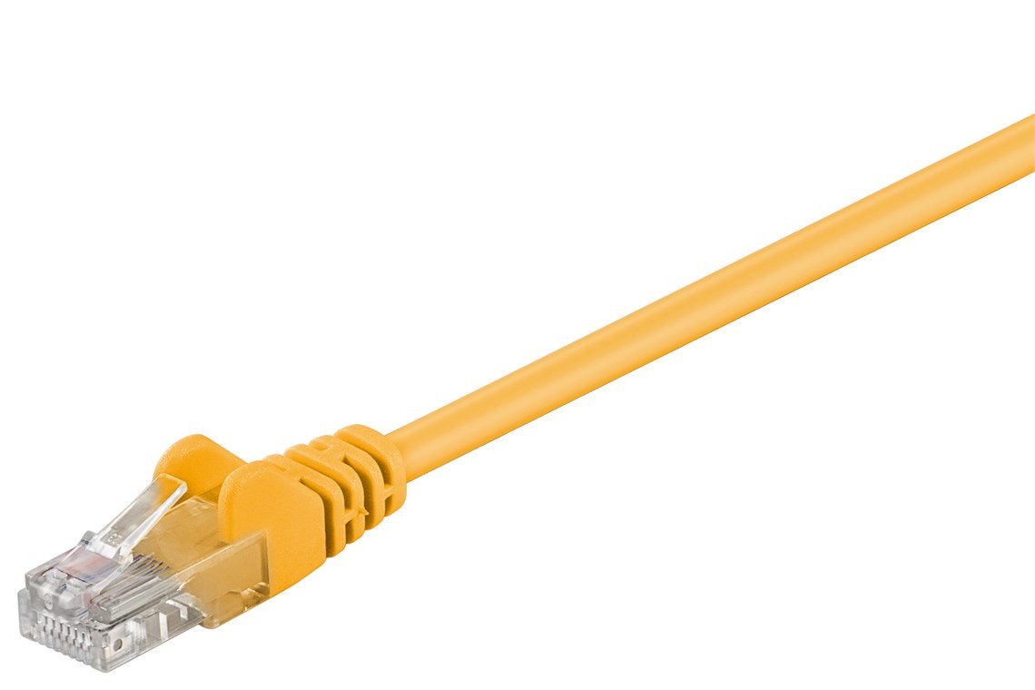 Goobay CAT 5e Patchkabel, U/UTP, Gelb Goobay CAT 5e Patchkabel, U/UTP, Gelb von Goobay